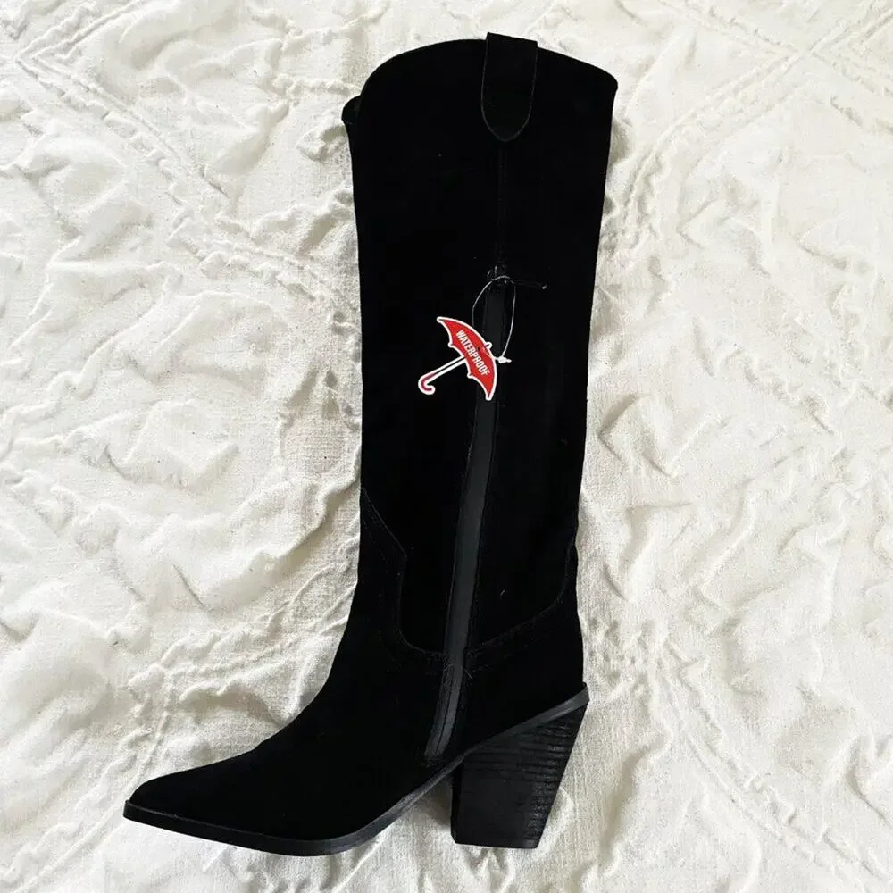 Blondo Wylde Suede Tall Boots Size 5.5 New